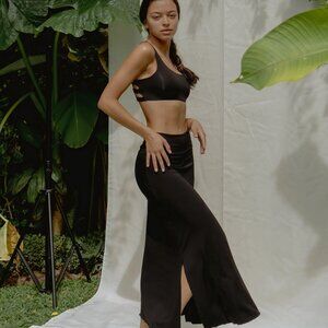 INDIGO LUNA AGNI SKIRT BLACK Size S/M NWT